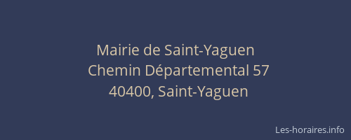 Mairie de Saint-Yaguen