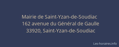 Mairie de Saint-Yzan-de-Soudiac