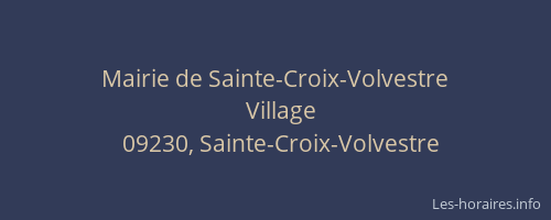 Mairie de Sainte-Croix-Volvestre