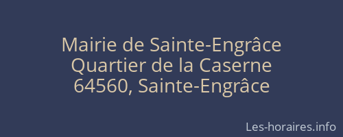 Mairie de Sainte-Engrâce