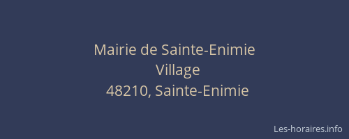 Mairie de Sainte-Enimie