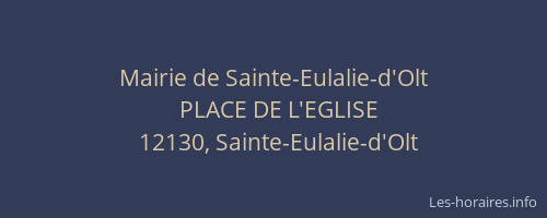 Mairie de Sainte-Eulalie-d'Olt