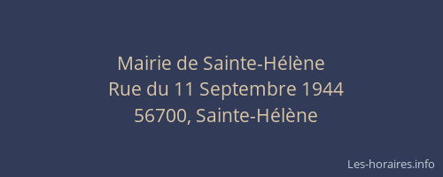 Mairie de Sainte-H&eacute;l&egrave;ne
