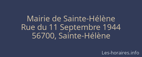 Mairie de Sainte-Hélène