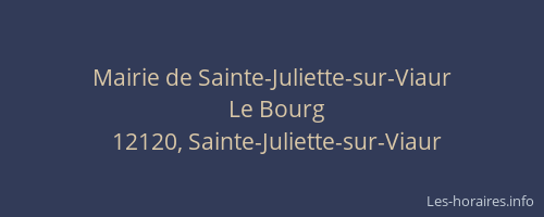 Mairie de Sainte-Juliette-sur-Viaur