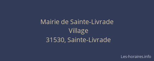 Mairie de Sainte-Livrade