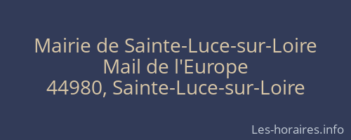 Mairie de Sainte-Luce-sur-Loire