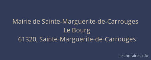 Mairie de Sainte-Marguerite-de-Carrouges
