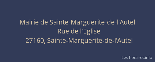 Mairie de Sainte-Marguerite-de-l'Autel