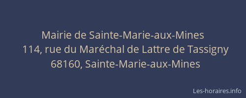 Mairie de Sainte-Marie-aux-Mines