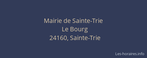 Mairie de Sainte-Trie