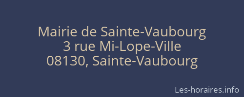 Mairie de Sainte-Vaubourg
