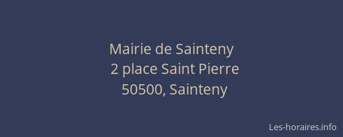 Mairie de Sainteny