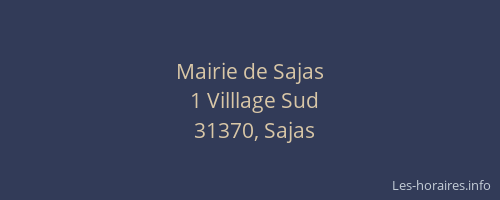 Mairie de Sajas