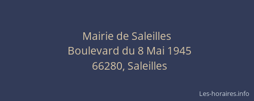 Mairie de Saleilles
