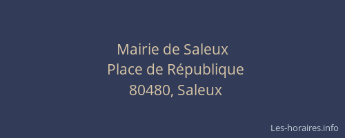 Mairie de Saleux