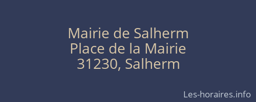 Mairie de Salherm