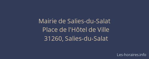 Mairie de Salies-du-Salat