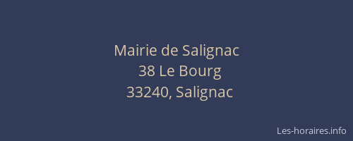 Mairie de Salignac