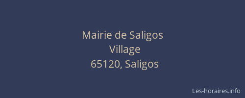 Mairie de Saligos