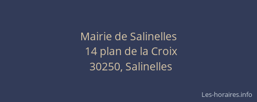 Mairie de Salinelles