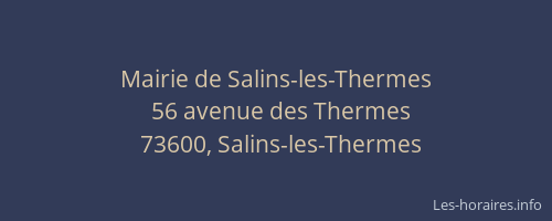 Mairie de Salins-les-Thermes
