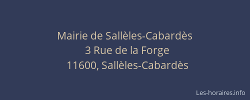 Mairie de Sallèles-Cabardès