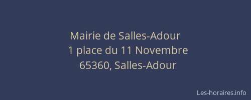 Mairie de Salles-Adour