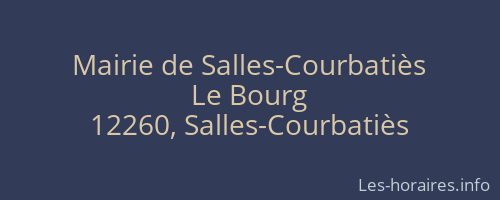 Mairie de Salles-Courbatiès