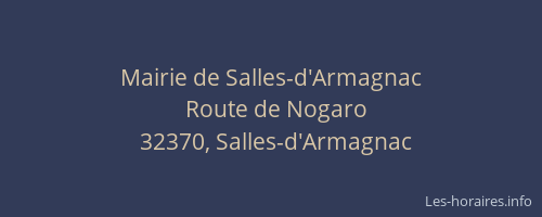 Mairie de Salles-d'Armagnac