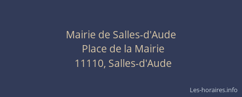 Mairie de Salles-d'Aude