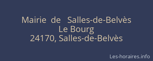 Mairie  de   Salles-de-Belvès