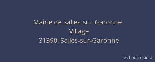 Mairie de Salles-sur-Garonne