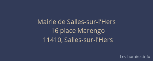 Mairie de Salles-sur-l'Hers