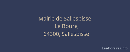 Mairie de Sallespisse