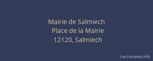 Mairie de Salmiech