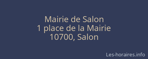 Mairie de Salon