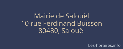 Mairie de Salouël