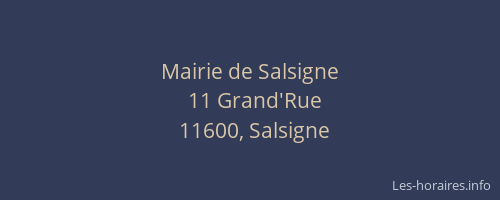 Mairie de Salsigne