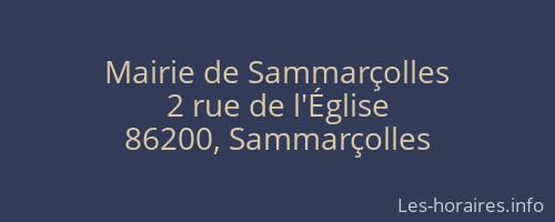 Mairie de Sammarçolles