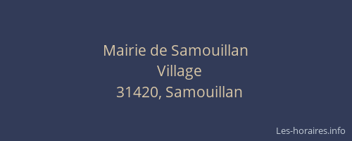 Mairie de Samouillan