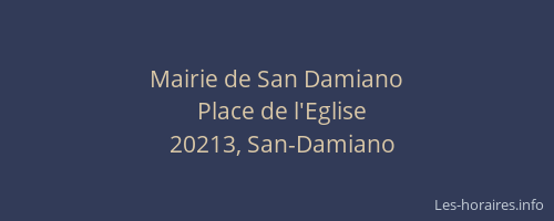 Mairie de San Damiano