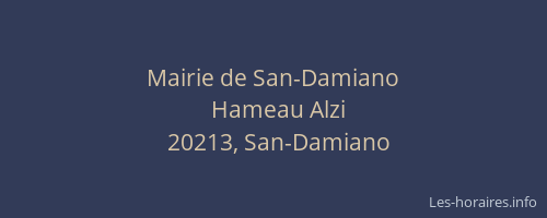 Mairie de San-Damiano