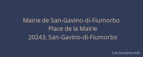 Mairie de San-Gavino-di-Fiumorbo