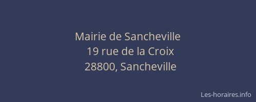 Mairie de Sancheville