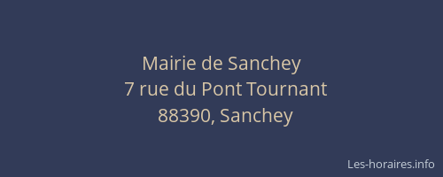 Mairie de Sanchey