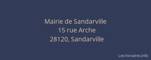Mairie de Sandarville