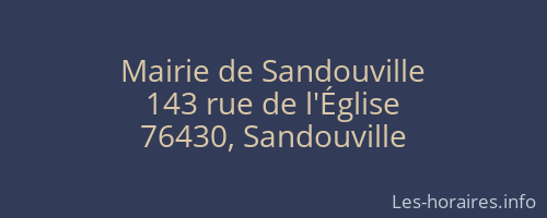 Mairie de Sandouville