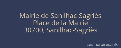 Mairie de Sanilhac-Sagriès