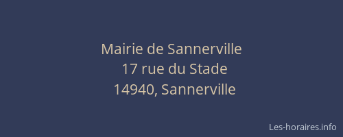 Mairie de Sannerville